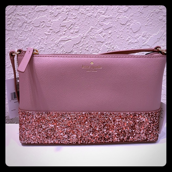 ♠️Kate Spade Ramey Greta Court Dusty Peony Glitter - Picture 2 of 6